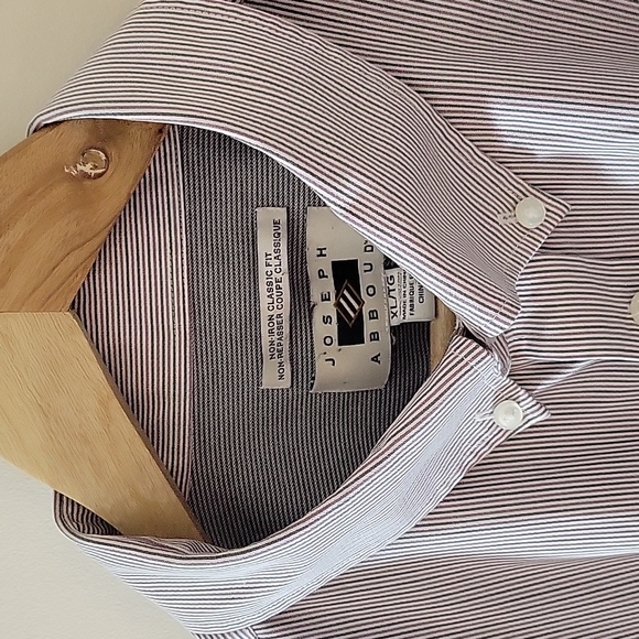 💯% COTTON NON-IRON LONGSLEEVE SHIRT XL BY JOSEPH ABBOUD - SAKE❗️ - Picture 2 of 8